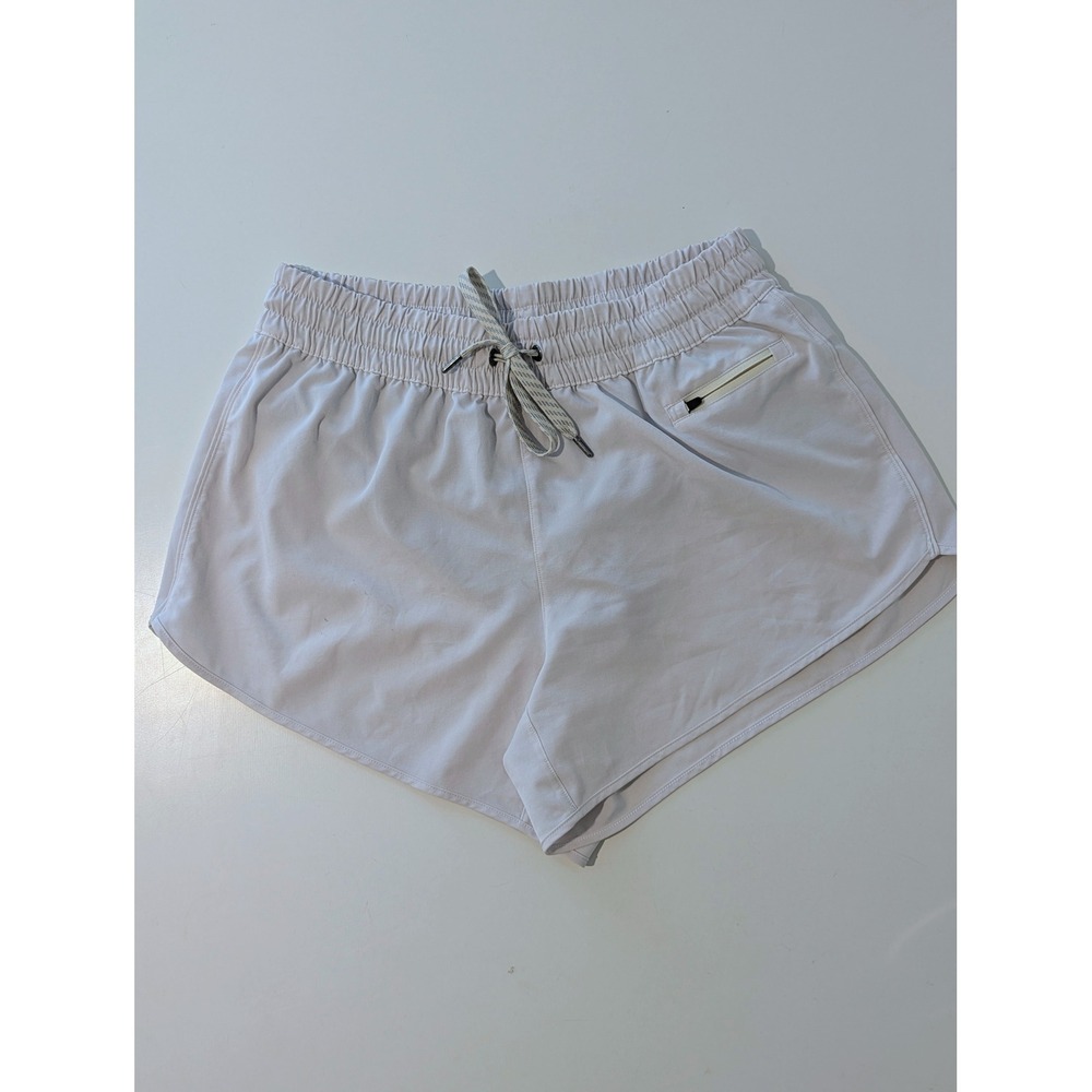 Vuori Clementine Shorts Light Grey Active Running Training 4 Inch Inseam Size M